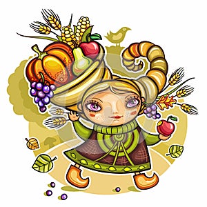 Cornucopia girl