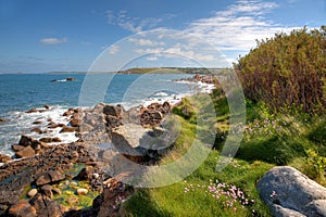 Cornwall Coastline in Summer, England. photo