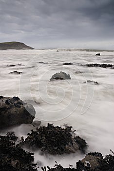 Cornwall Seascape Greenaway Beach.