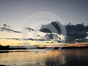 Cornwall sunset on the river