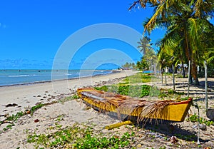 Coroa Vermelha beach in Porto Seguro, Bahia - Tourism and destinations in Northeast Brazil - Tourist attraction, travel guide for photo