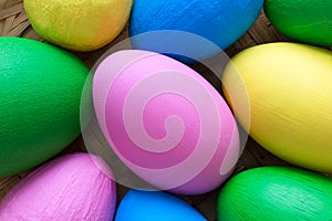 Coroful easter eggs background