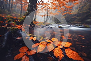 Corolful amazing river landscape, Generative AI