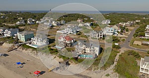 Corolla NC stock aerial drone footage 5k