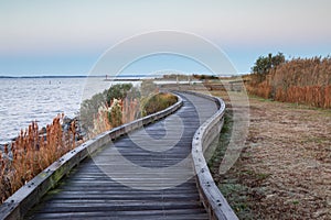 Corolla Park Boardwalk and Trail near Sound in NC