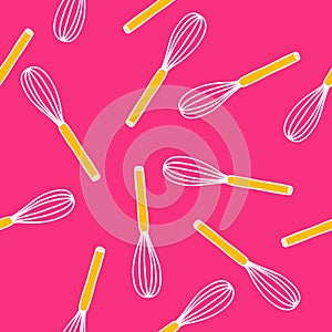 Corolla seamless doodle pattern, vector illustration