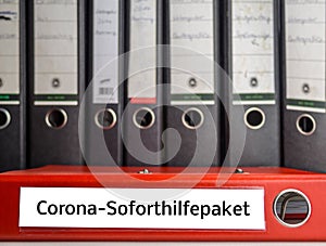 Corona emergency file package in german