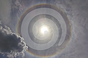 Corona, ring around the sun