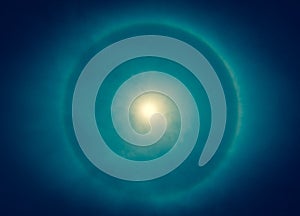 Corona, ring around sun