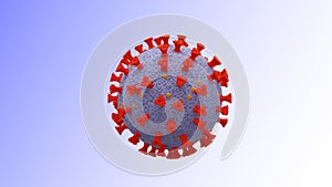Corona virus 3D background COVID-19