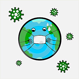 Corona virus attack earth