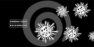 Corona Virus Background design vector