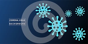 Corona Virus Background design vector