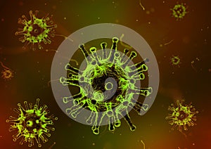 Corona Virus background image for design layout photo