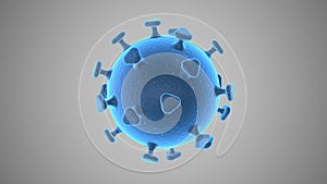 Corona virus and bacteria medical concept