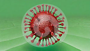 Corona Virus computer generated illustration