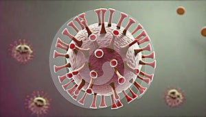 Corona Virus computer generated illustration