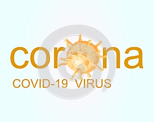 Corona virus, covid-19 logo