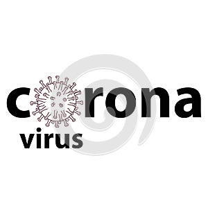 Corona virus, covid-19 logo