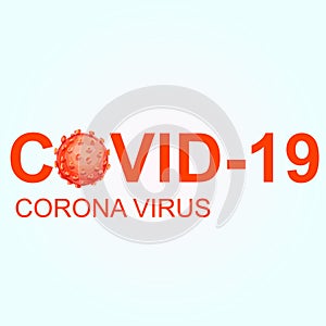 Corona virus, covid-19 logo