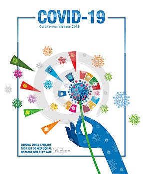 Corona virus COVID-19 outbreak pandemic alert