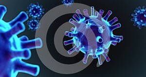 Corona Virus Covid-19, loopable animation