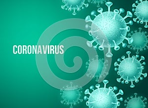 Corona virus covid-19 vector background template. Corona virus ncov pandemic outbreak photo