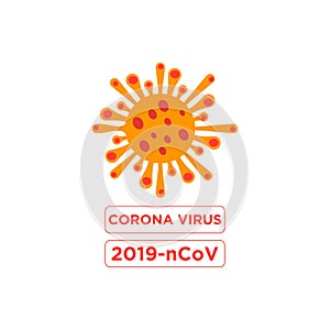 Corona Virus design Symbol logo illustration vector