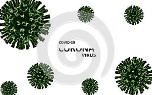 CORONA VIRUS floating with blood cells, Covid_19 disease