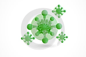 Corona virus icon isolated vector image design