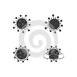 Corona Virus Icon Vector