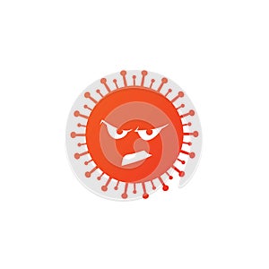 Corona Virus Icon Vector Logo Template