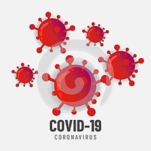Corona virus illustration vector design background