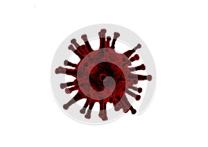 Corona Virus image on white background photo