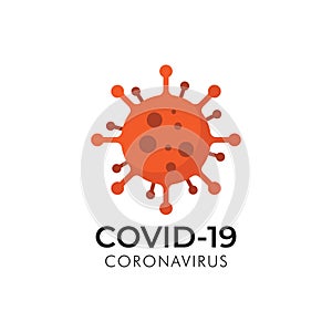 Corona virus logo template, logotype design