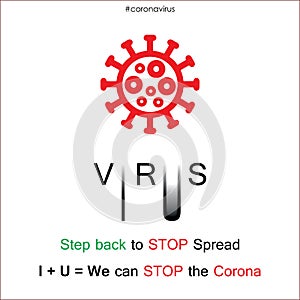 Corona Virus Logo with white background