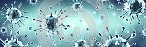 Corona Virus Microbiology And Virology Concept