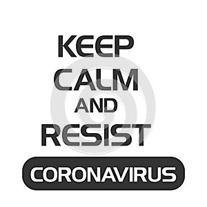 Corona virus protection concept quote