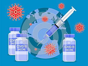 Corona virus vaccine injection