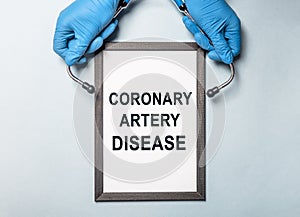 Coronary artery disease. Heart health and care