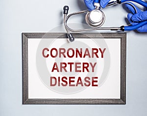 Coronary artery disease. Heart health and care