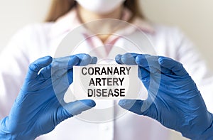 Coronary artery disease. Heart health and care