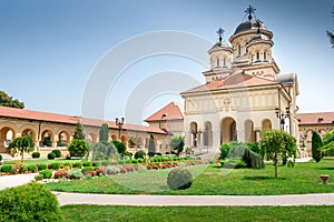 The Coronation Orthodox Cathedral inside Fortress of Alba Iulia, Transylvania, Romania