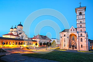 The Coronation Orthodox Cathedral and Roman Catholic cathedral in Fortress of Alba Iulia