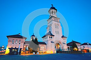 The Coronation Orthodox Cathedral and Roman Catholic cathedral in Fortress of Alba Iulia