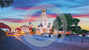 The Coronation Orthodox Cathedral and Roman Catholic cathedral in Fortress of Alba Iulia