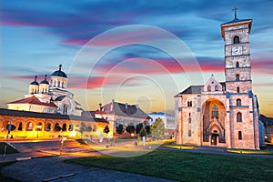 The Coronation Orthodox Cathedral and Roman Catholic cathedral in Fortress of Alba Iulia photo