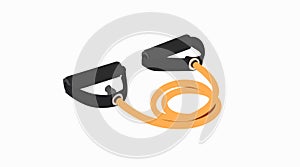 Vector Isolated Illustration of Gym Stretch Bands