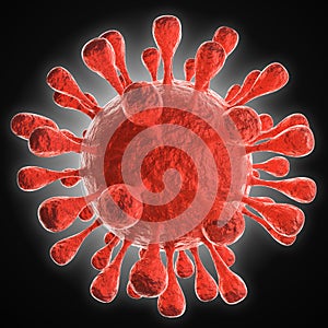 Coronavirus 2019 concept of a pandemic. Virus close up