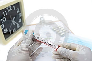 Coronavirus 2019-nCoV Blood Test. Corona virus outbreaking.